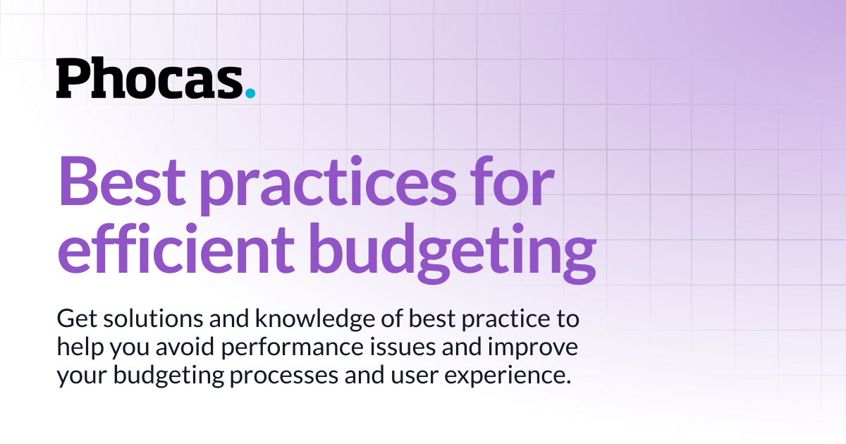 Best practices for efficient budgeting | Budgets & Forecasts | User ...